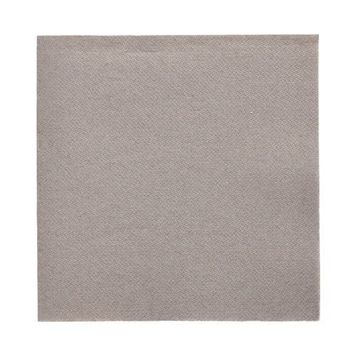 A 50 szalvéta „DAILY Collection“ 1/4-hajtás (32x32 cm) a PAPSTAR GmbH-tól világosszürke színben van ábrázolva fehér alapon, kiemelve sima struktúráját és tiszta, egyenes éleit.