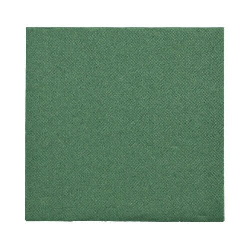Egy egyetlen 150 „DAILY Collection“ szalvéta 32 x 32 cm a PAPSTAR GmbH-tól zöld színben, szépen hajtogatva fehér háttéren ábrázolva, egyszínű és finom strukturált mintázattal a minőségi megjelenésért.