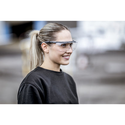 NITRAS VISION PROTECT PREMIUM, halántéküveg, átlátszó / szürke, ISO 16321-1 műanyag | Csomag (10 db)