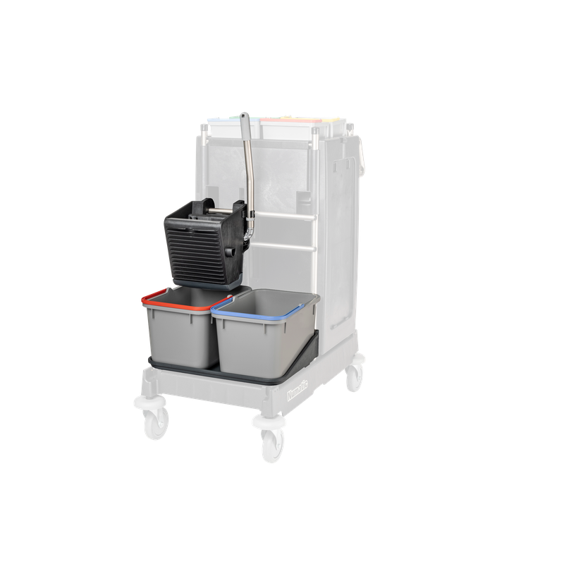 Numatic SRK1S fekete - VA univerzális prés, 2 x 17 L-es vödör szürke, tálka vödörhöz | Csomag (1 db)