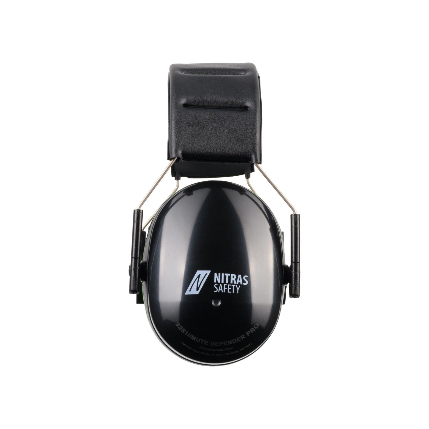 NITRAS MUTE DEFENDER PRO, fülvédő, fekete / zöld, EN 352-1 műanyag | Csomag (1 db)