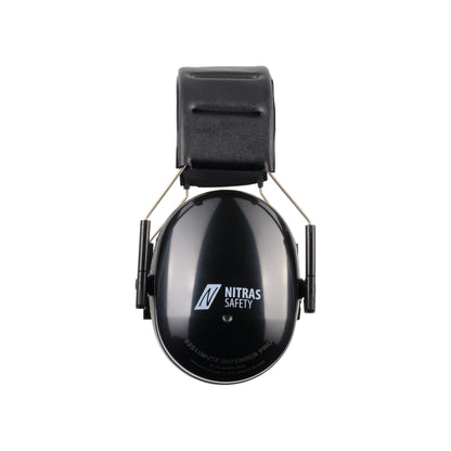 NITRAS MUTE DEFENDER PRO, fülvédő, fekete / zöld, EN 352-1 műanyag | Csomag (1 db)