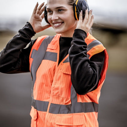NITRAS MUTE DEFENDER PRO, fülvédő, fekete / sárga, EN 352-1 műanyag | Csomag (1 db)