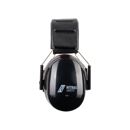 NITRAS MUTE DEFENDER PRO, fülvédő, fekete / piros, EN 352-1 műanyag | Csomag (1 db)