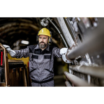 NITRAS MUTE DEFENDER PRO, fülvédő, fekete / sárga, EN 352-3 műanyag | Csomag (1 db)