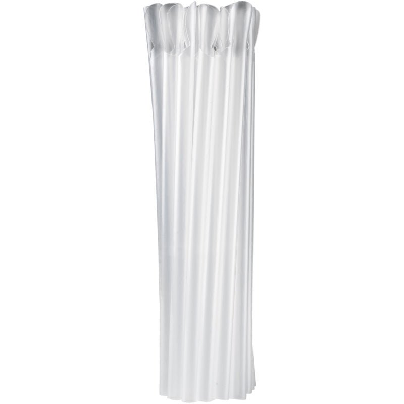 Egy csomag (250 darab) átlátszó, újrahasználható szívószál kanállal az Abena Re-Seller GmbH-tól, 21 cm hosszú és 8 mm átmérőjű PP-ből - ideális környezetbarát alternatívaként, szorosan függőlegesen csoportosítva enyhén egyenetlen végekkel.