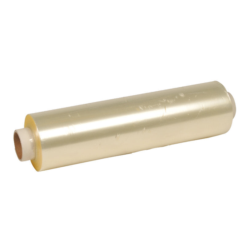 Abena Re-Seller GmbH Frissentartó fólia, PE, perforálatlan, 12 my: Átlátszó frissentartó fólia papírmaggal, élelmiszertartályok lezárására vagy frissentartó cikkek lefedésére; ideális élelmiszercsomagolásként.