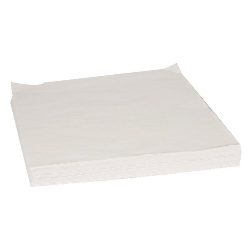 Egy halom fehér, négyzet alakú fogászati szalvéta (33x34 cm, papír, fehér) az Abena Re-Seller GmbH-tól tisztán felsorakoztatva, visszahajtott sarkokkal. A csomag 1000 darabot tartalmaz; mindegyik nedvszívó és fehér háttér előtt van ábrázolva.