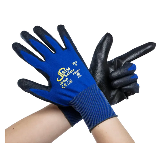 Ampri Solidsafety Tough Fine Touch Ultra -fényes szerelési kéz cipő XS - XXL