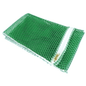 A Novocal mosóháló (600 x 900 mm, 100% poliészter) zöld színben, fehér cipzárral és arany húzóval ideális finom mosáshoz vagy érzékeny ruházat védelmére. Szállítás: 1 darab, fehér háttéren laposan fekve.