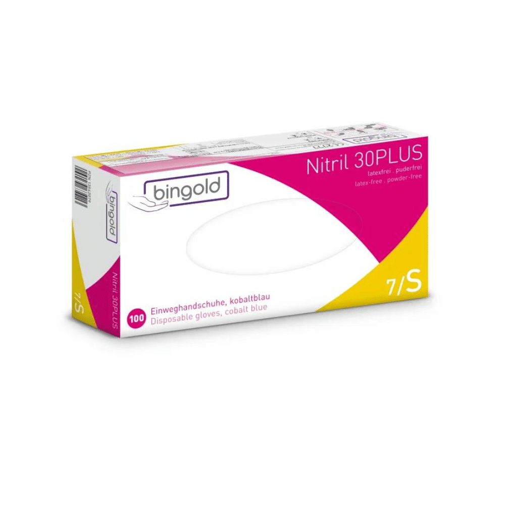Bingold nitril 30plus nitril kesztyű, kék