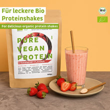 Bio vegán fehérjepor eper szója nélkül