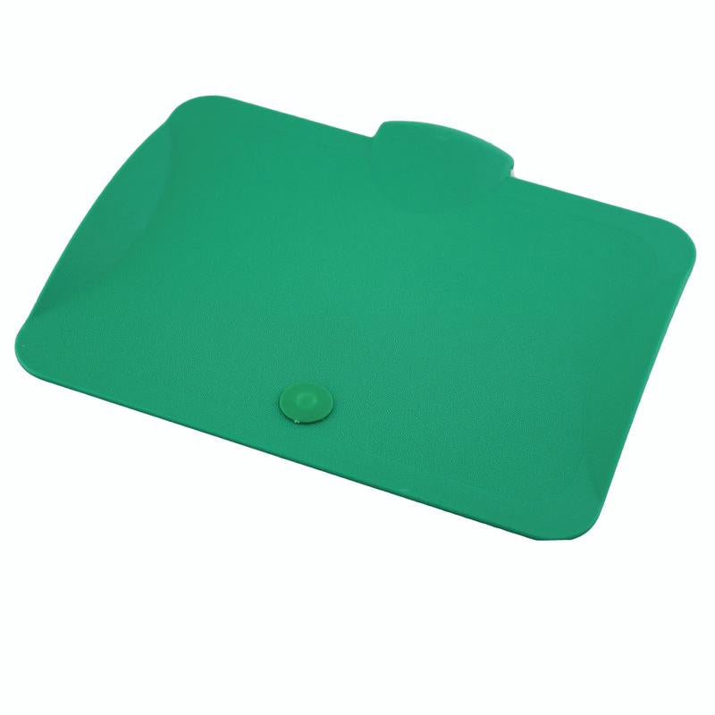 A Diversey Deutschland GmbH & Co. OHG 7 literes vödörhöz tartozó TASKI fedél illeszkedik a 7- és 12-literes vödrökhöz. Lapos, zöld műanyag dizájnja van lekerekített sarkokkal, egy emelt gombbal a szélén és egy félkör alakú füllel a tetején.