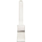 A Haug Bürsten KG LAPOS ECSET, PBT fehér hegyes ø 0,25mm puha (210x35x45mm) lapos sörtefejjel, fém hüvellyel és egyenes műanyag nyéllel felső furattal rendelkezik - tökéletes a precíz festési munkákhoz.
