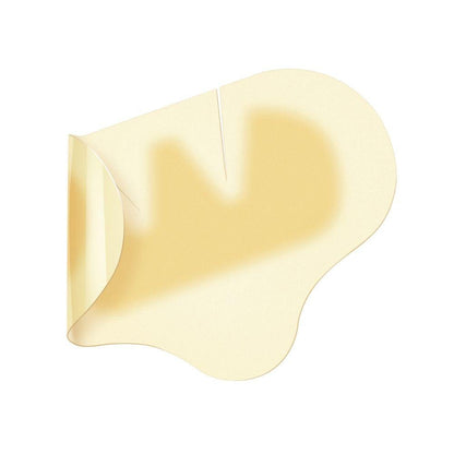 A képen egy Hartmann Hydrocoll® Classic Concave steril 8 x 12 cm kötés látható a Paul Hartmann AG-tól fehér háttéren, egy sarok felemelve – ideális nedves sebkezelésre a granuláció és az epitelizáció támogatására. Csomag (10 darab).