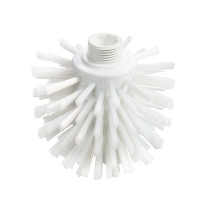 Ez a Haug Wolfkefe PP PBT Ø0,50 mm Kemény 135xØ120 mm a Haug Bürsten KG-tól kerek kefefejjel rendelkezik, kifelé terjedő, merev sörtékkel, ami tökéletesen alkalmassá teszi tisztítási feladatokra. Továbbá, a tetején található menetes csatlakozó egyszerűvé teszi a fogantyú rögzítését, ideális élelmiszerbiztos környezetekhez.