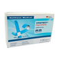 Egy doboz Holthaus Ypsitect® detektálható tapasz a Holthaus Medical GmbH & Co. KG-tól. A főként kék-fehér doboz 100 rugalmas ujjkötést tartalmaz 2 x 18 cm-es méretben. A csomagolás ideális a sebellátásra, és büszkén hirdeti, hogy a termék Németországban készül.