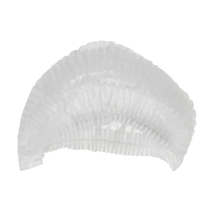 Die KleenGuard® A10 Leichte Haube von Kimberly-Clark GmbH ist eine weiße, leichte Mobcap mit einem elastischen Band aus dünnem, geknittertem Material - ideal für den Einsatz im medizinischen Bereich, in der Lebensmittelversorgung oder in Reinräumen. Die Packung enthält 1000 Kappen in Universalgröße.