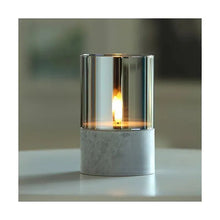 Papstar Securit® LED gyertya Ø 8 cm szürke "Gracia"