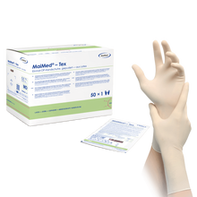 MaiMed-Tex steril, enyhén púderezett latex sebészeti kesztyű 50 pár/doboz