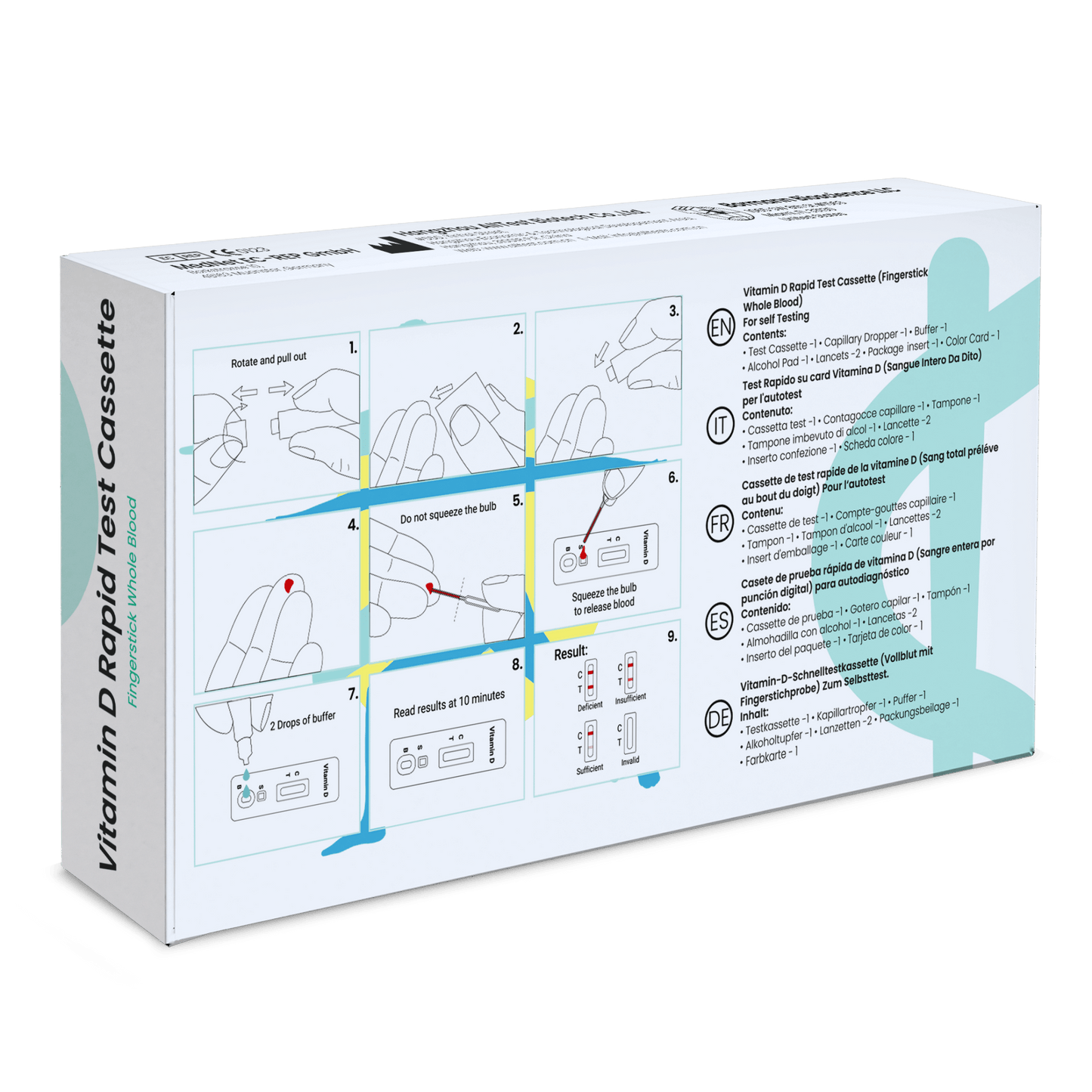 Minden teszt-D-vitamin-D tesztkészlet gyors gyors teszt | 1 darab
