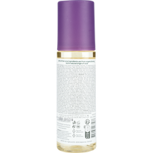 Eine 145 ml Flasche Auslaufartikel: Bambo Nature Babyöl von Abena Re-Seller GmbH, farb- und parfümfrei, mit durchsichtiger unterer Hälfte, auf der die Flüssigkeit zu sehen ist, und lilafarbener Verschlusskappe; Rückenetikett mit Inhaltsstoffangaben - ideal für empfindliche Haut.