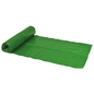 Egy tekercs Abena Re-Seller GmbH szemeteszsák 120 L, 700x1100 mm, 34 my LDPE zöld színben (25 zsákos tekercs) fehér háttéren részben letekerve látható; a zsákok újak, használatlanok és látható újrahasznosítási szimbólumokkal vannak ellátva.
