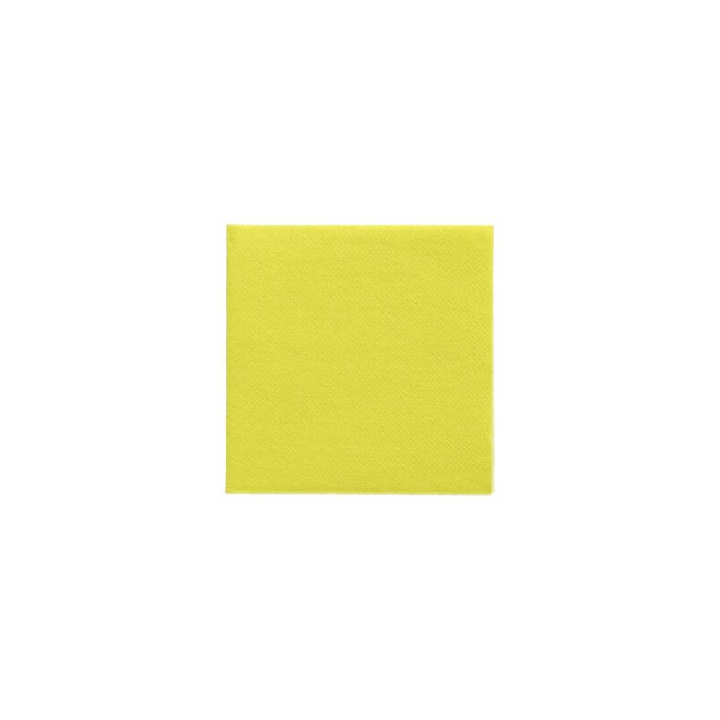 Egy élénk sárga négyzet, amely egy papírlapra emlékeztet, középen helyezkedik el egy fehér háttéren, és váratlan, de vonzó kontrasztot nyújt, amely kiegészíti minden fenntartható asztaldekorációt. Ezt az élénk megjelenést a PAPSTAR 1/4 hajtású szalvétákkal (24 cm x 24 cm) a PAPSTAR GmbH „DAILY Collection“ kollekciójából érhetjük el.