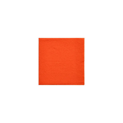 A PAPSTAR „DAILY Collection“ szalvéták 1/4 hajtással, 24 cm x 24 cm-es méretben narancssárga színben, ideálisak fenntartható asztaldekorációhoz, középen helyezkednek el egy fehér háttéren.