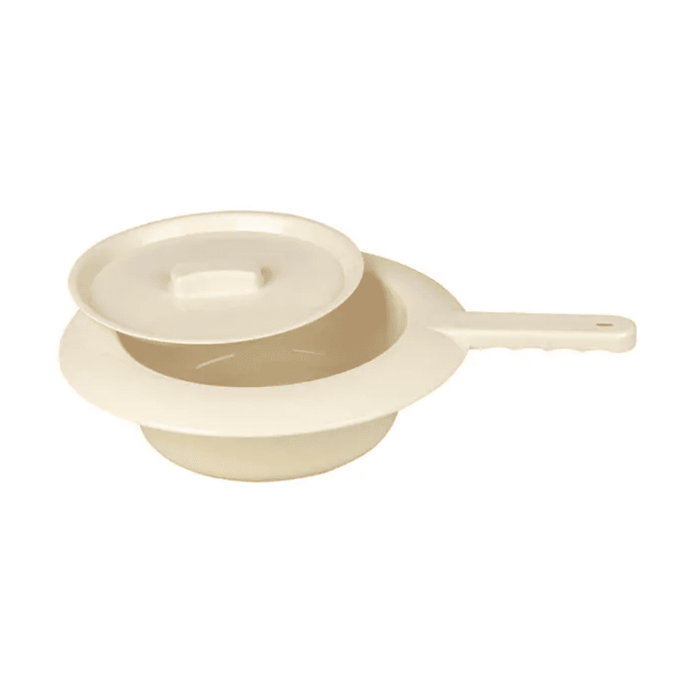 Egy fehér háttér előtt látható a Servoprax műanyag vesetál - 300 x 80 mm, amelyet a Servoprax GmbH gyártott. Bézs színű polipropilén szerkezetből áll, fedéllel és fogantyúval. A fedél kissé nyitva van, betekintést nyújtva a vesetál belsejébe, ami egyszerű és funkcionális kialakítását hangsúlyozza.