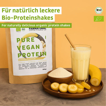 Bio vegán fehérjepor banán szója nélkül