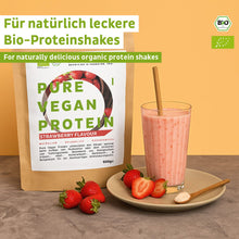 Bio vegán fehérjepor eper szója nélkül