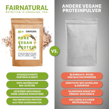 Bio vegán fehérjepor banán szója nélkül