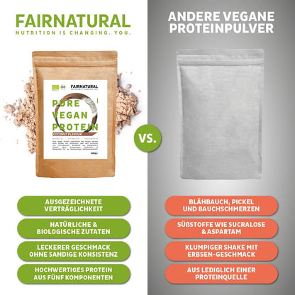 Szerves vegán fehérje por kókuszdió szója nélkül