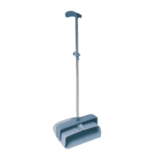 A Vileda GmbH gyártmányú, zárt kialakítású, 29 cm átmérőjű, hosszú nyelű Vileda Professional seprűlapát látható egy egyszerű fehér háttér előtt. Ergonomikus kialakítású, tágas és mély lapátjával hatékonyan tisztítja és gyűjti össze a port és a szennyeződéseket.