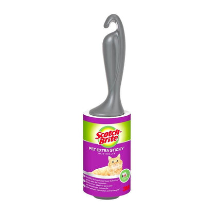 A Scotch-Brite™ Pet Extra Sticky* henger az állatszőr eltávolítására a 3M Deutschland GmbH-tól hatékonyan távolítja el az állatszőrt, és extra ragadós hengert, valamint 48 lapot tartalmaz csomagonként.
