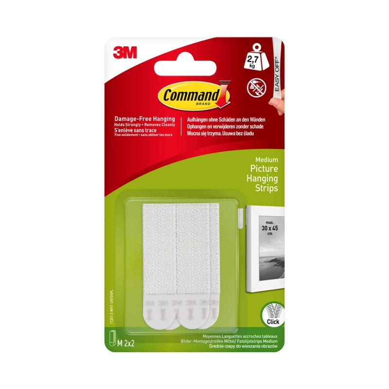 Medium Command™ képmontázs csíkok M 17201-2, 2 készlet/csomag | Csomag (2 szett)