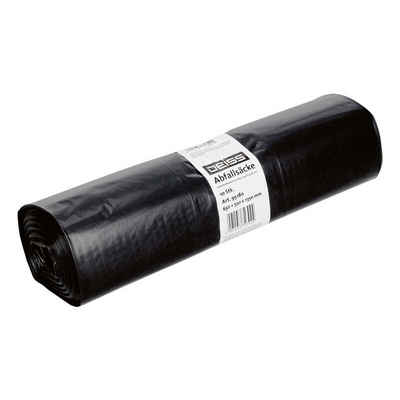 Deiss hulladékzsákok újrahasznosított LDPE-ből, 240 liter, 1000x1250x0,06 mm, fekete | tekercs (10 db)