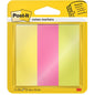 A Post-it® Page Marker Energetic Collection a 3M Deutschland GmbH-tól három tömbből áll, amelyek mérete 25 mm x 76 mm (100 lap/tömb) élénk színekben, és egy sárga csomagolásban, amelyen egy ablak található, amelyen a jelölők és a Post-it és 3M logók láthatók.
