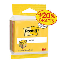 Post-it® jegyzetkockák, Ultra színek, 76 mm x 76 mm, 20% ingyenes promóció, 390 lap/lap, 1 lap/csomag, 100% PEFC, SGSCH-PEFC-COC-110078 | Csomag (1 szett)