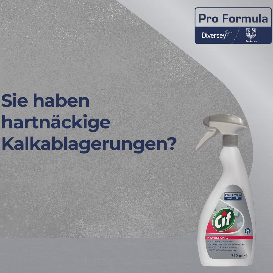 CIF professzionális fürdőszoba tisztító, tisztító és descaler | Palack (750 ml)