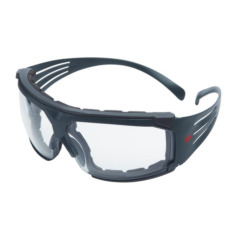 3M™ SecureFit™ 600 védőszemüveg, szürke szár, habkeret, Scotchgard™ pára-/karcolásgátló bevonat (K&N), átlátszó lencse, SF601SGAF/FI-EU | Csomag (1 db)