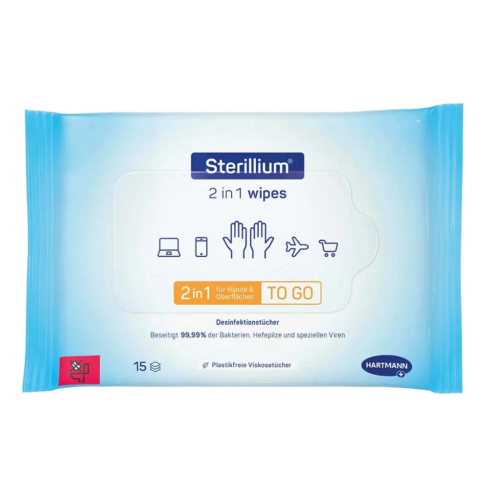 Sterillium® 2 az 1-ben törlőkendők | Csomag (15 db)
