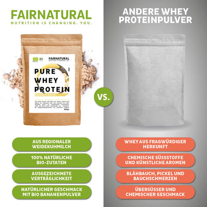 Organikus tejsavófehérje por banán