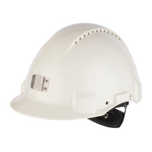 3M™ keménykalap, uvikátor, racsnis rögzítőelem, szellőzés, műanyag izzasztószalag, lámpatartó, fehér, G3000NUV-10-VI | Csomag (1 db)